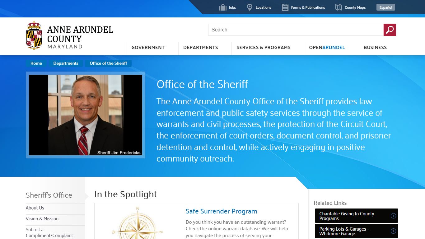 Sheriff's Office | Anne Arundel County, MD